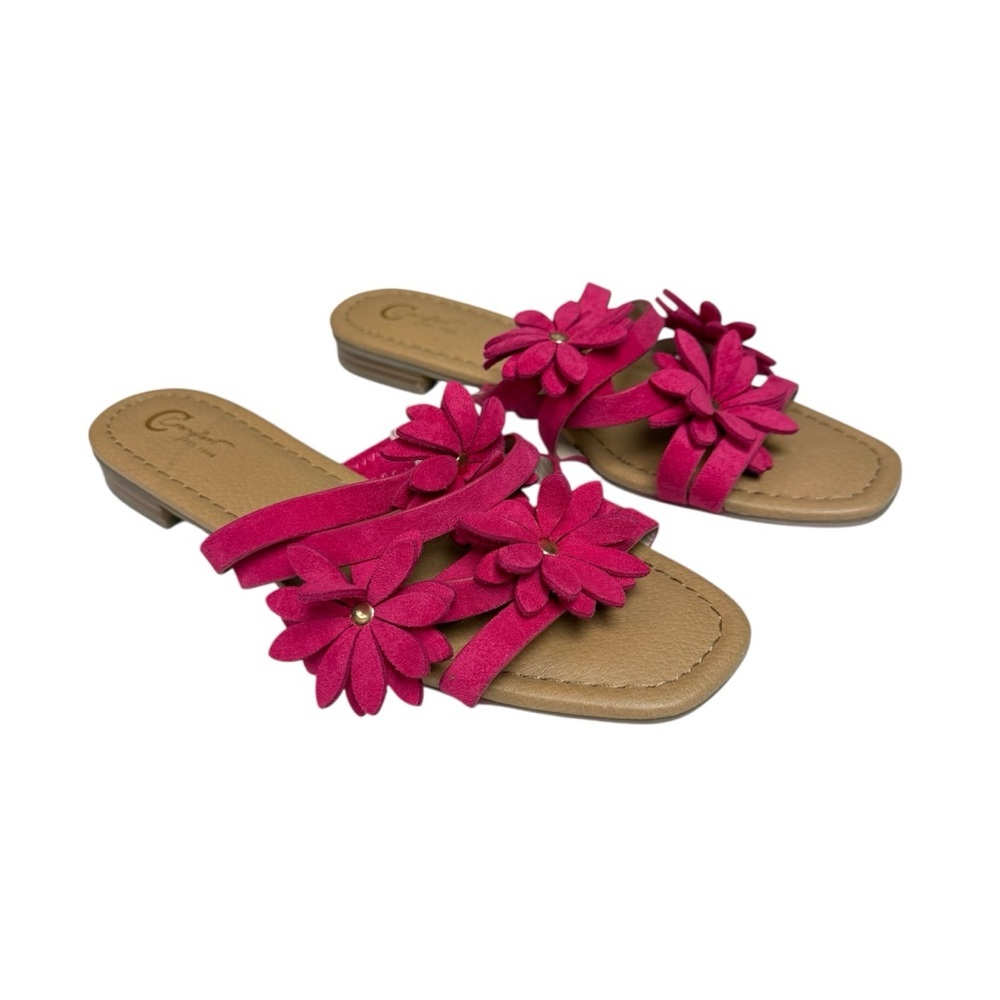C Comfort size 9M Fuchsia Floral Sandals NWOB